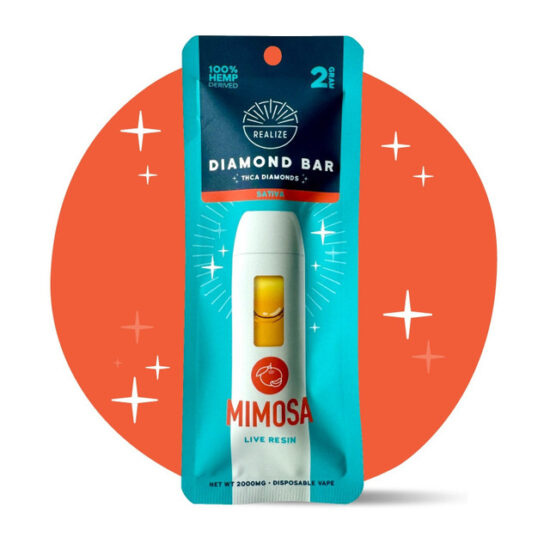 REALIZE 2g THCA DIAMOND BLEND DISPOSABLE - MIMOSA (SATIVA)